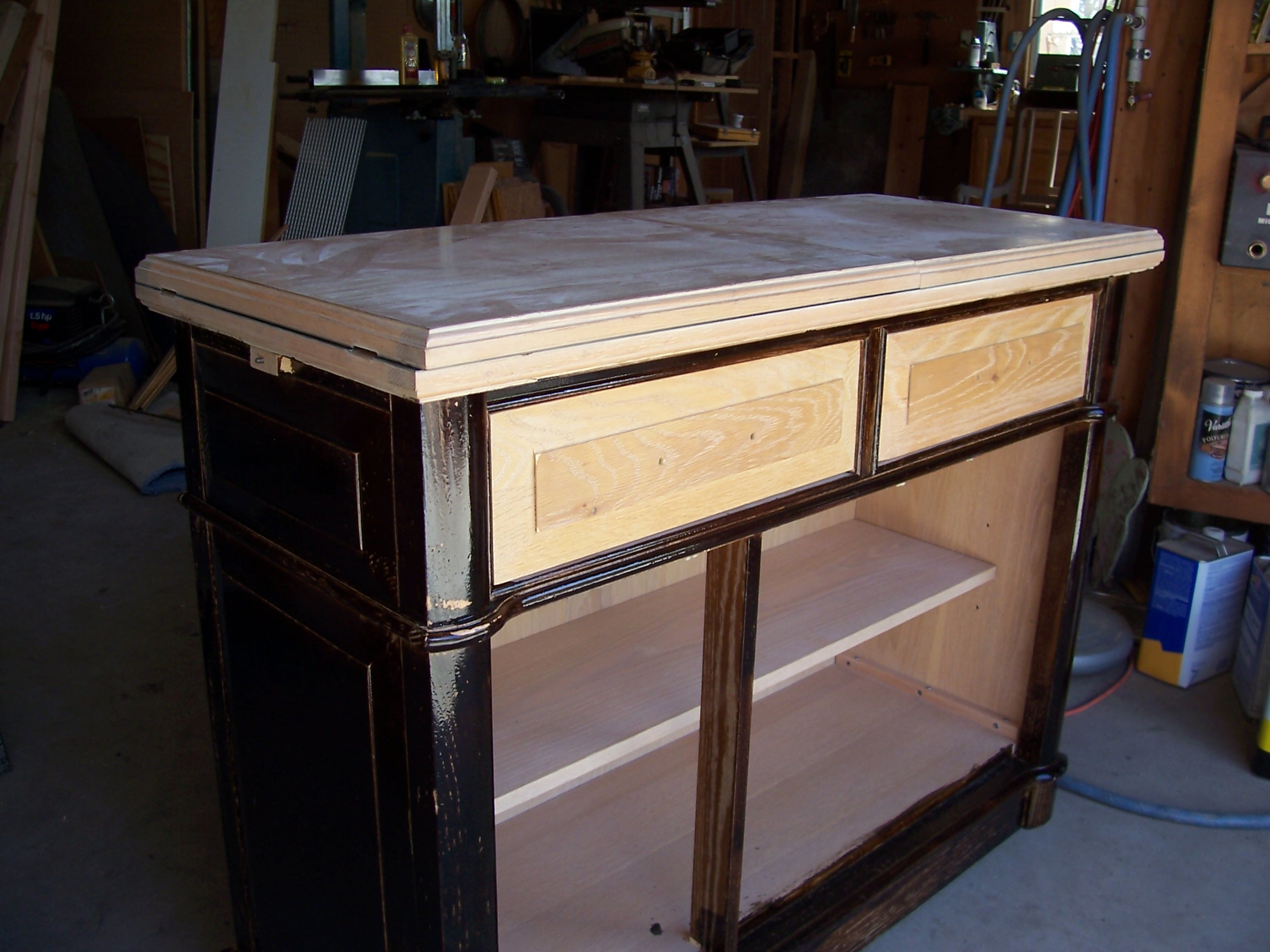 Originally blonde oak serving buffet