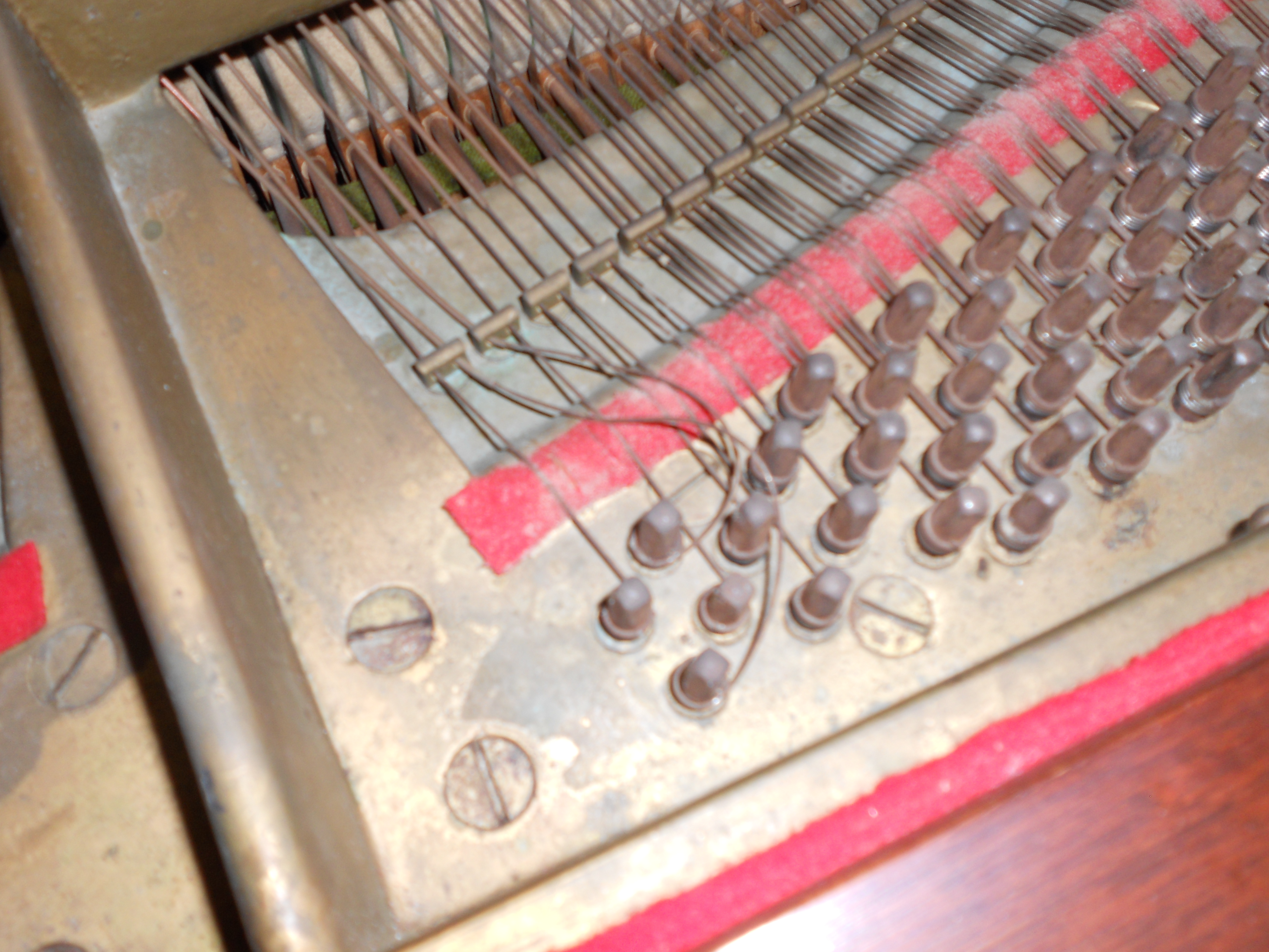 Old piano strings