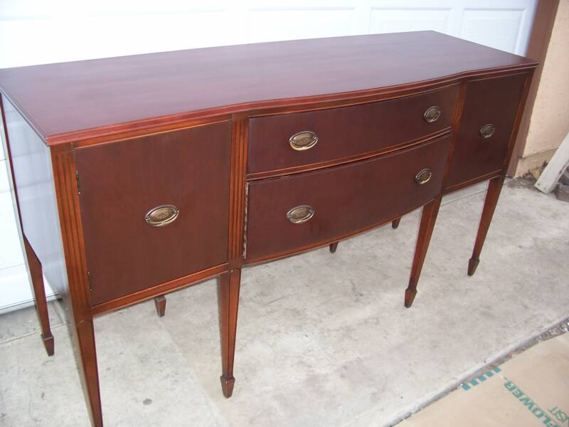 Refinished antique desk to match the original look